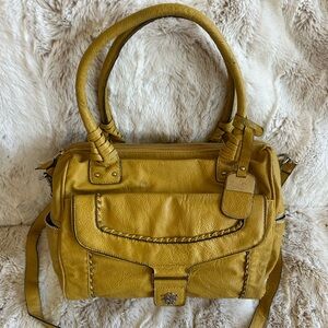 Jessica Simpson Golden Yellow Leather Handbag